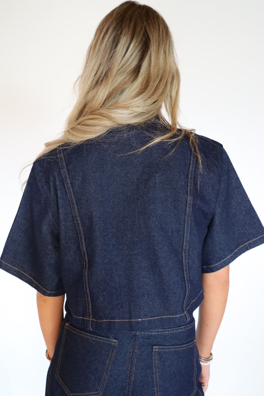 Denim blouse (set)
