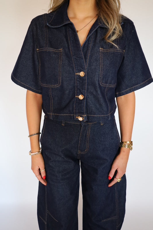 Denim blouse (set)