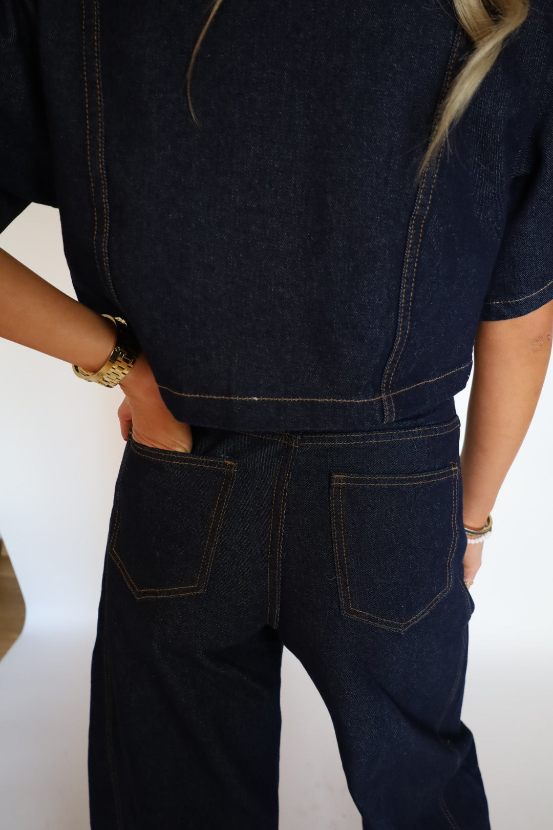 Ballon jeans denim set