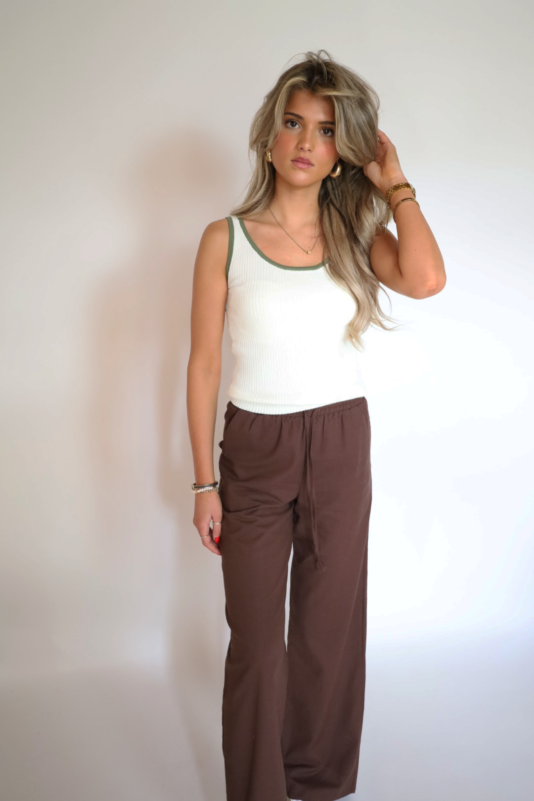 Top white/green