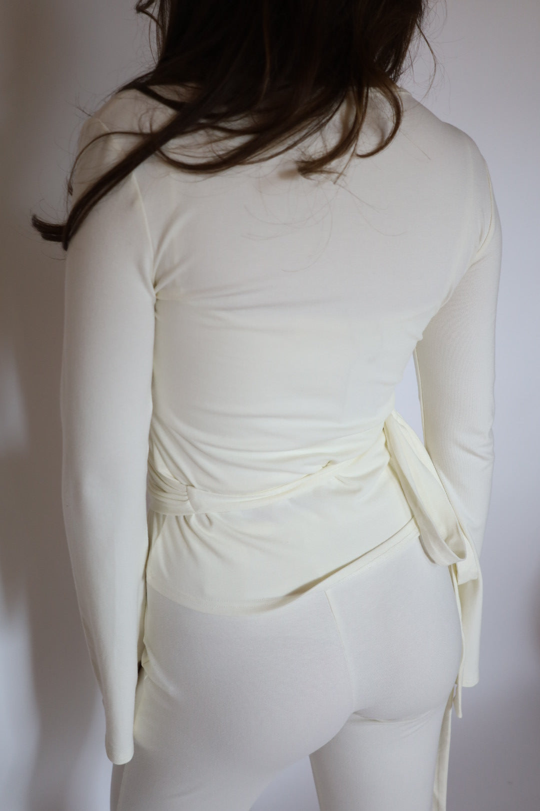 Jogger top long sleeve cream